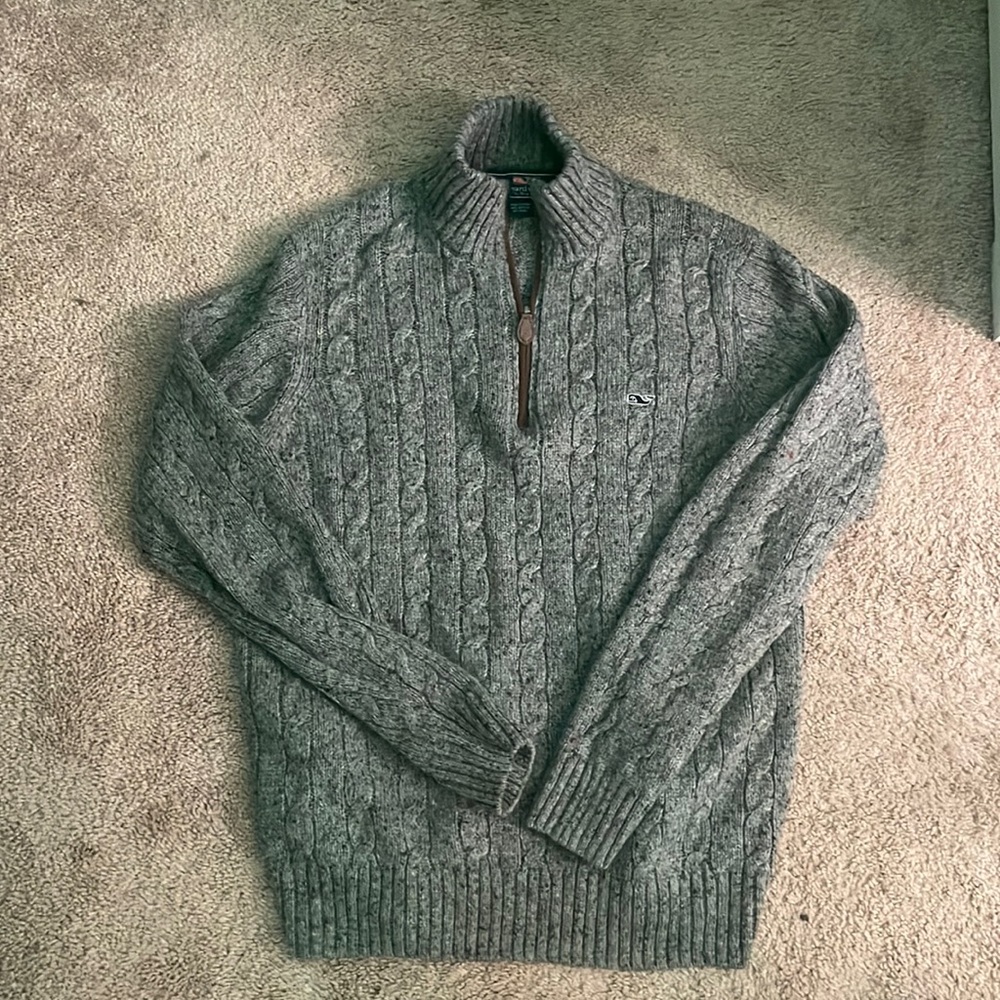 Grey vineyard vines 1/2 zip